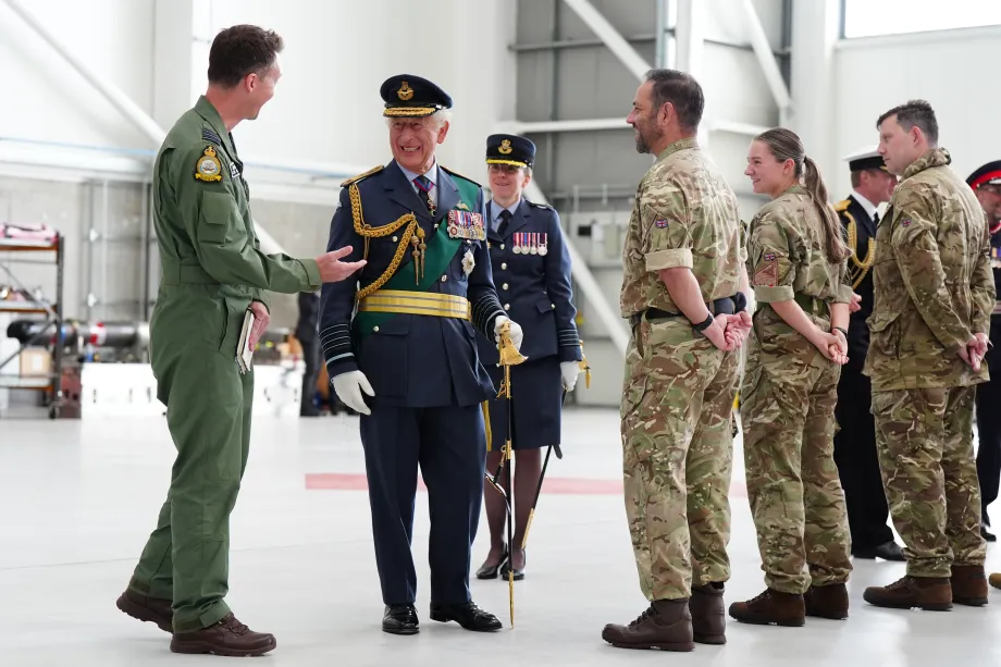 The King at RAF Lossiemouth