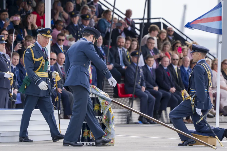 The King at RAF Lossiemouth