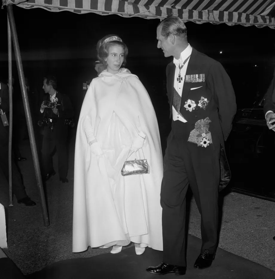 Princess Anne with her father Prince Philip