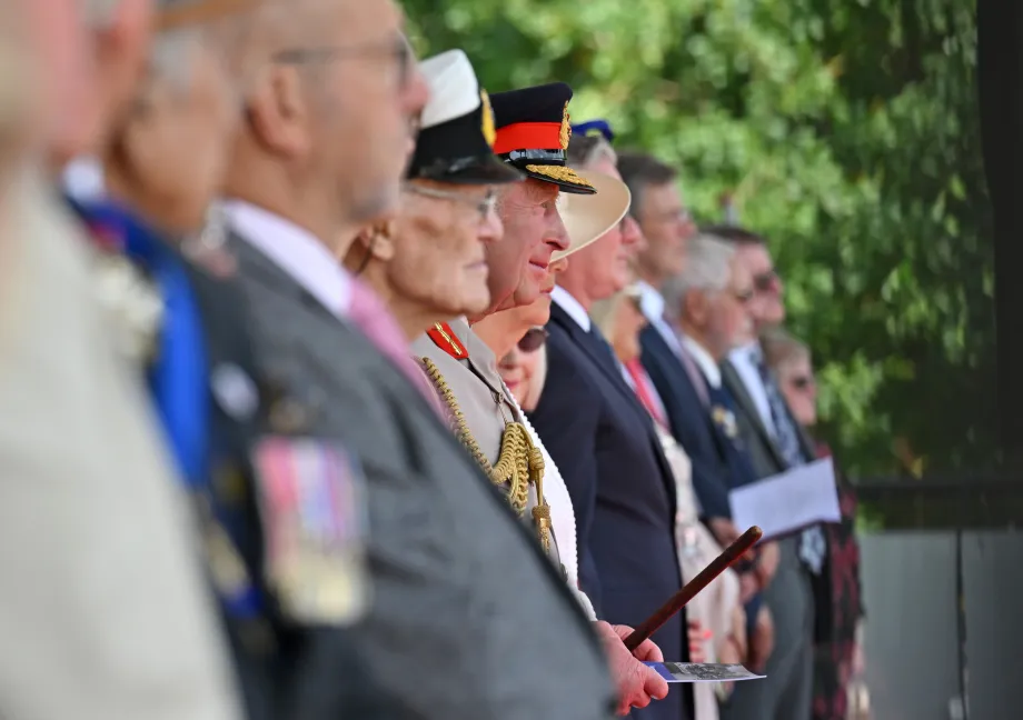 The King marks VJ Day