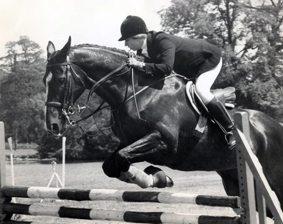 Princess Anne competes at the Montreal Olympics 