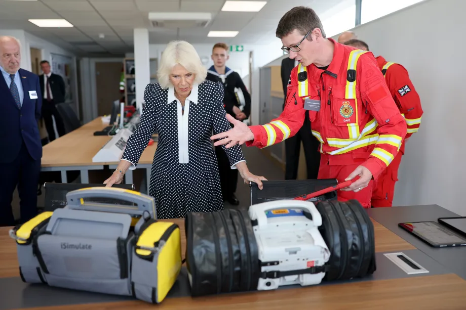 The Queen at Cornwall Air Ambulance