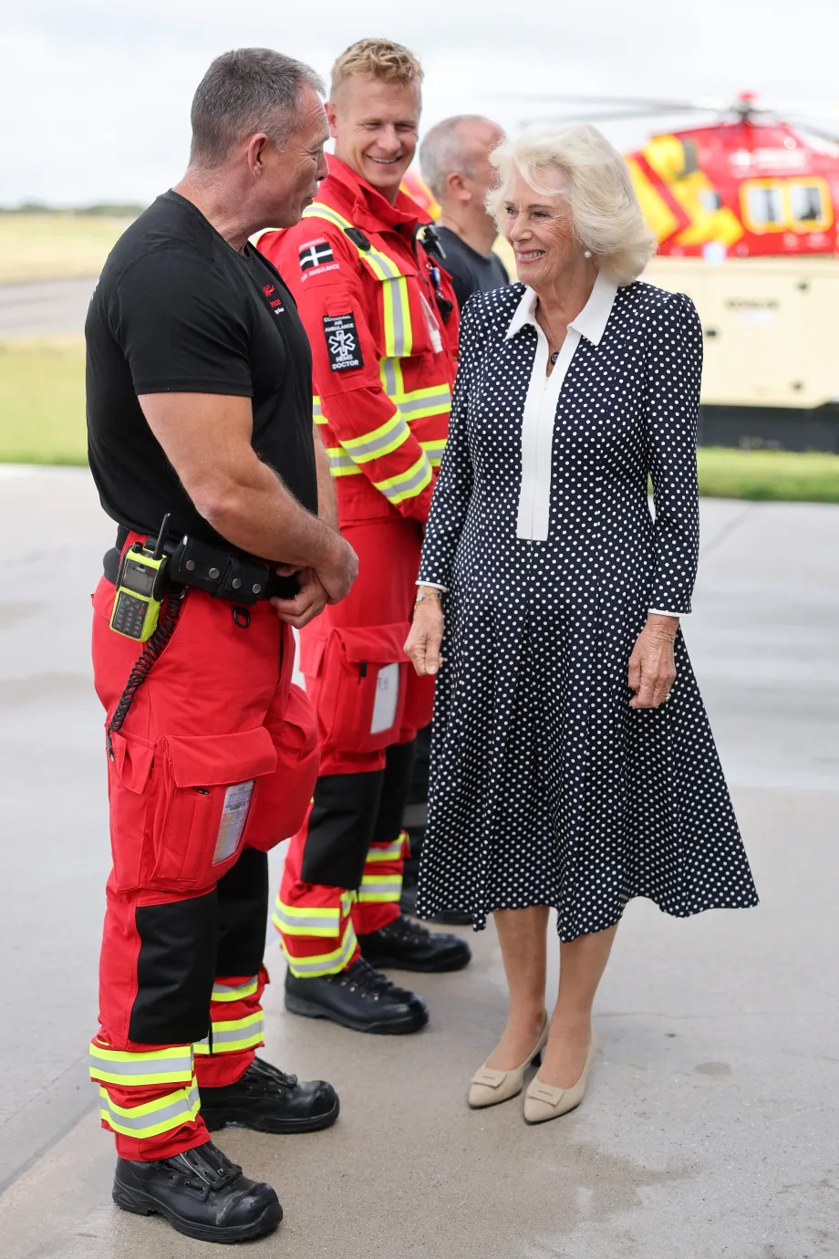 The Queen at the Cornwall Air Ambulance