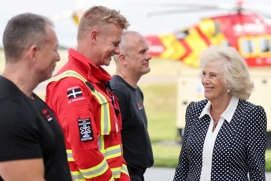 The Queen at Cornwall Air Ambulance