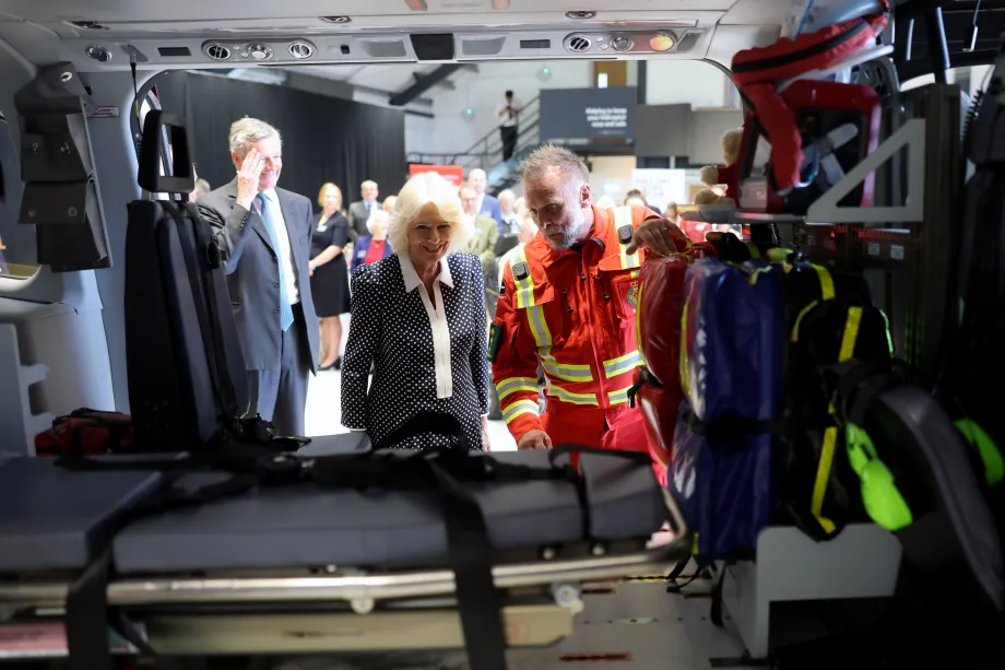 The Queen at Cornwall Air Ambulance