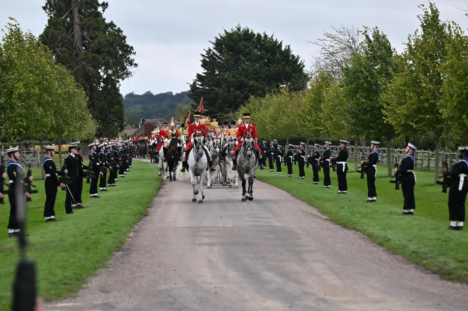 Carriage procession during the US State Visit at Windsor Castle