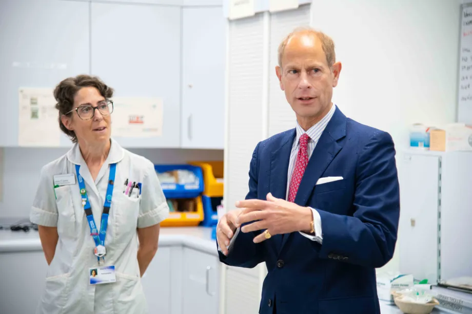 The Duke of Edinburgh visits Royal Hospital Leicester
