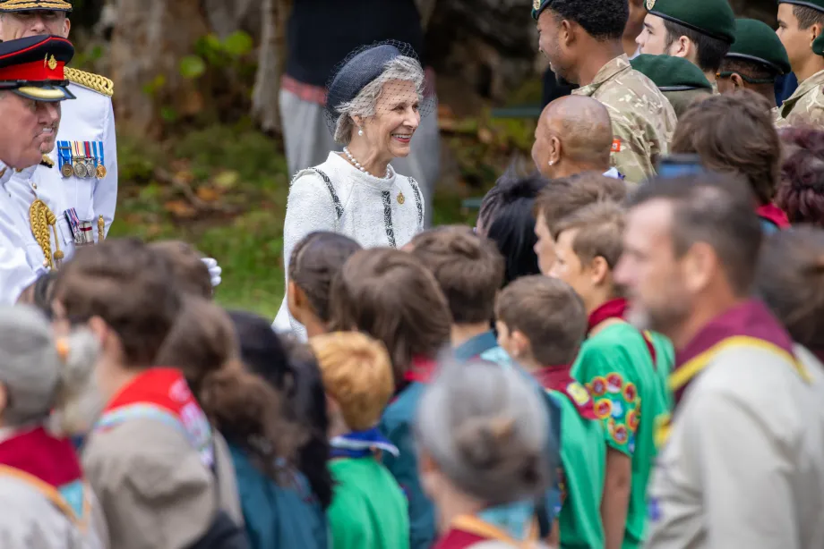 The Duchess of Gloucester in Bermuda