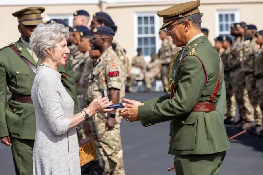 The Duchess of Gloucester in Bermuda