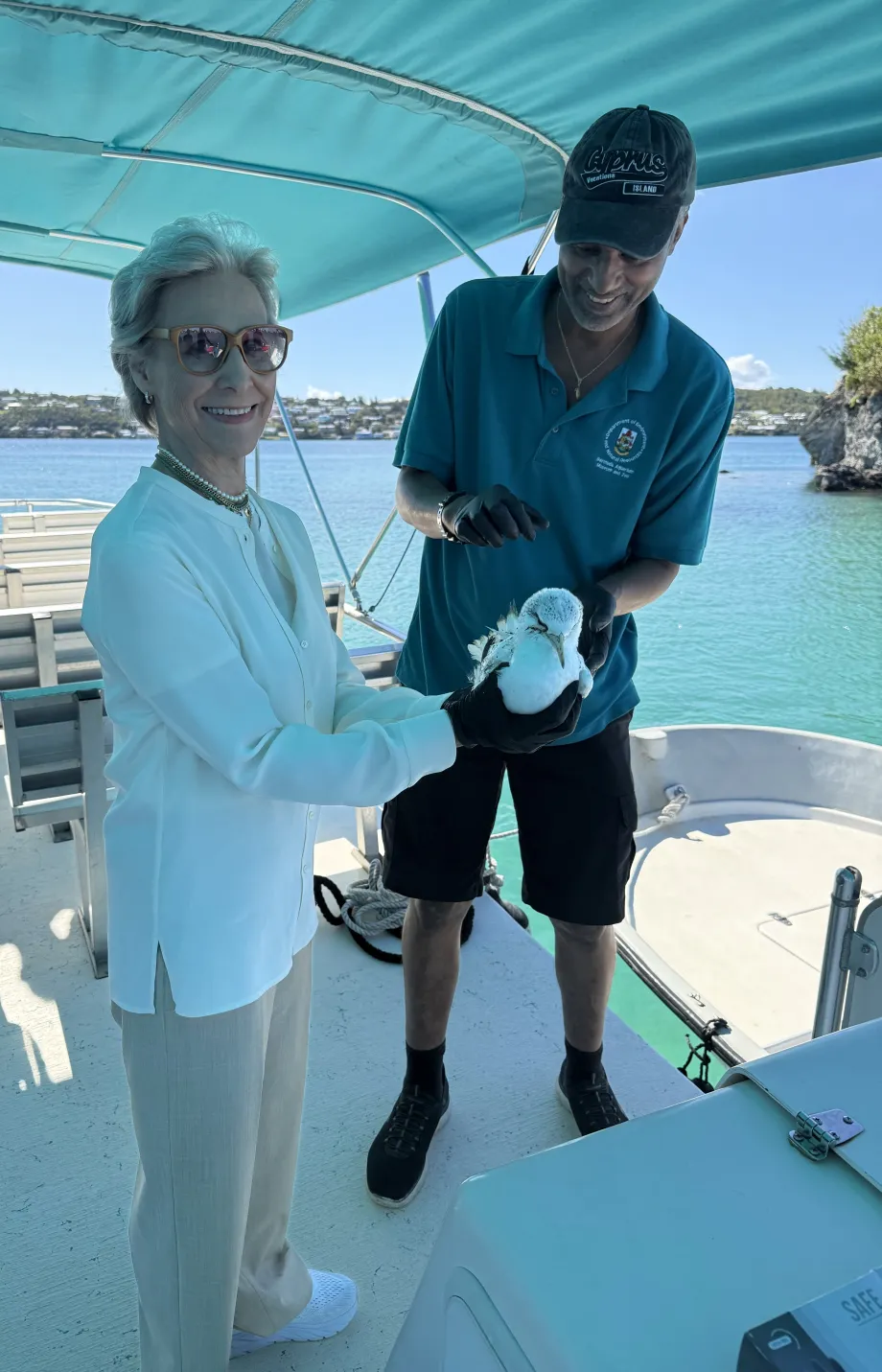 The Duchess of Gloucester in Bermuda