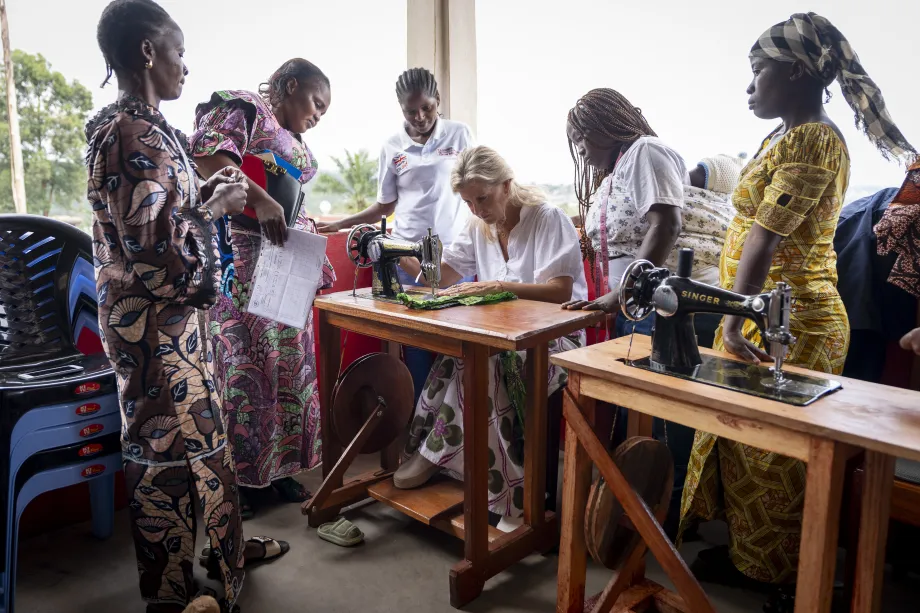 The Duchess of Edinburgh in the Democratic Republic of Congo