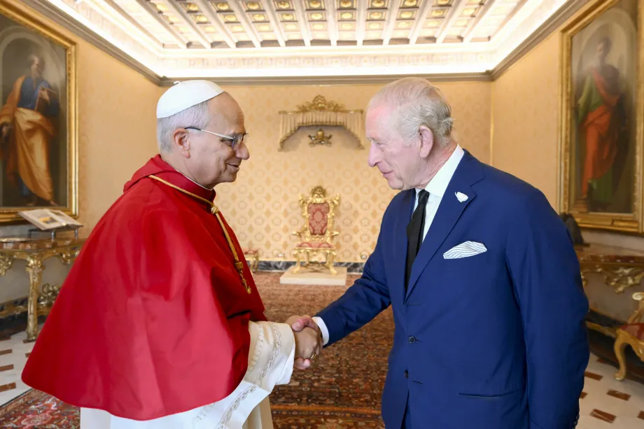The King with Pope Leo