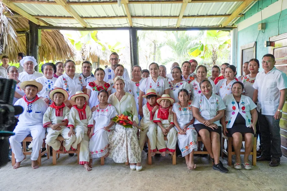 The Duchess of Edinburgh in Belize