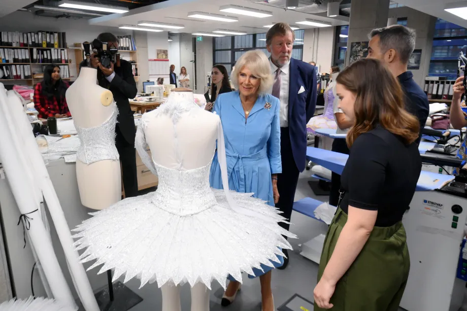 The Queen visits English National Ballet's headquarters in 2024