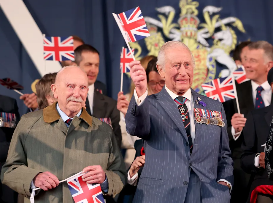 The King on VE Day