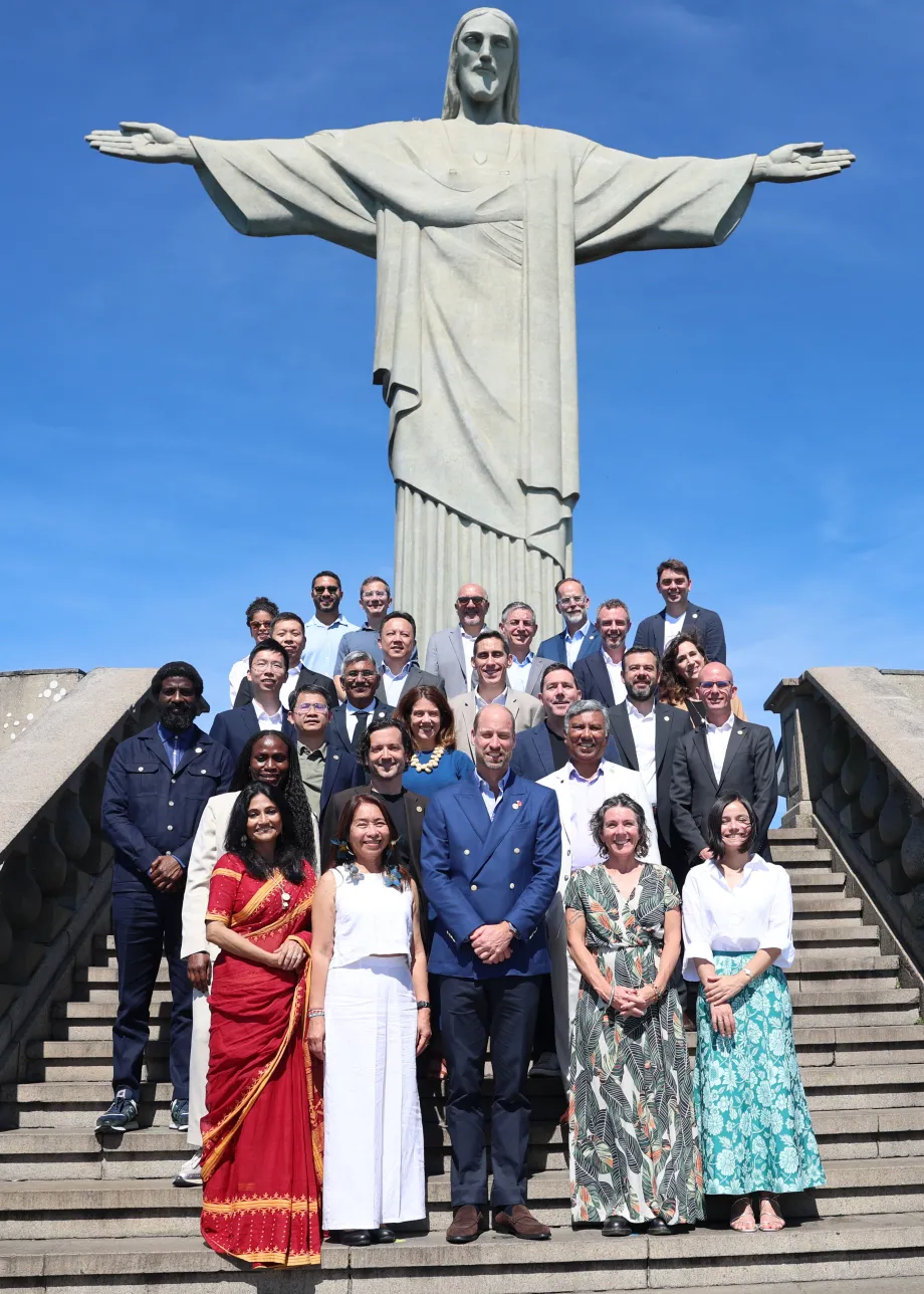 The Prince of Wales with Earthshot Finalists
