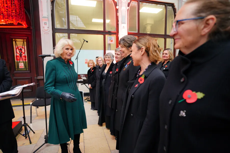 The Queen meets members of the Military Wives Choir