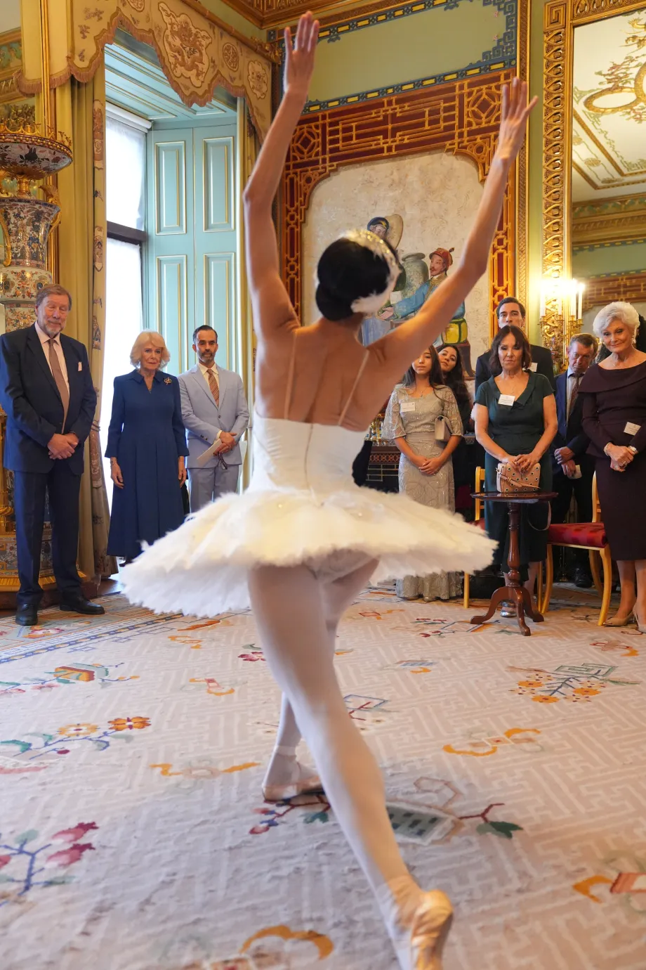 The Queen with the English National Ballet