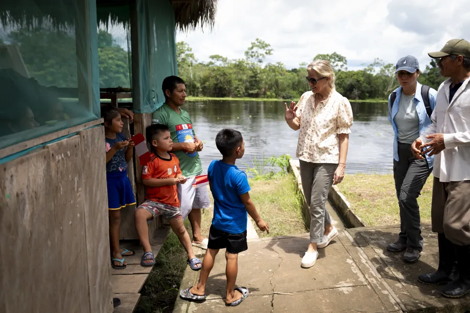 The Duchess of Edinburgh in Peru