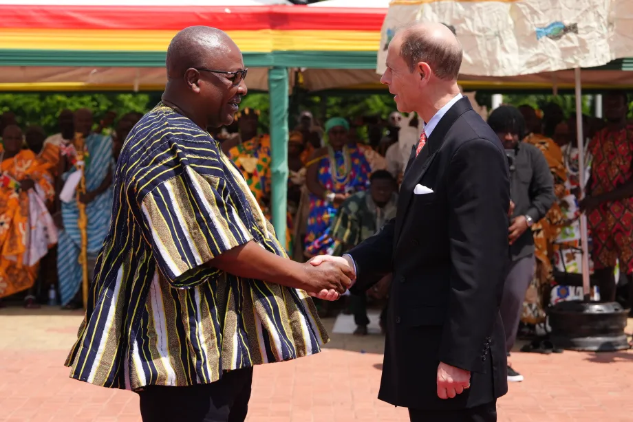 The Duke of Edinburgh in Ghana
