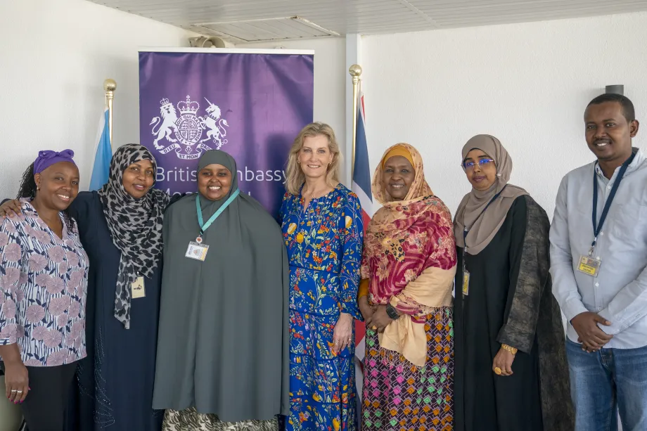 The Duchess of Edinburgh in Somalia