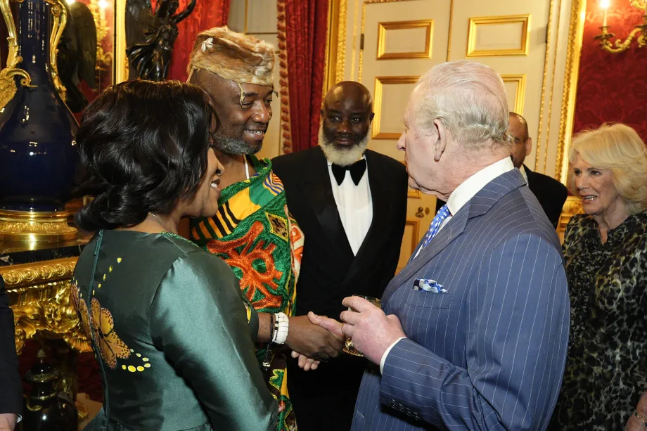 The King and Queen attend a Commonwealth Reception