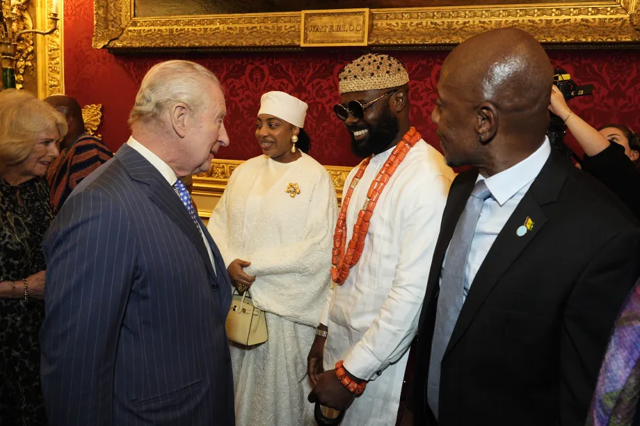 The King attends a Commonwealth Reception
