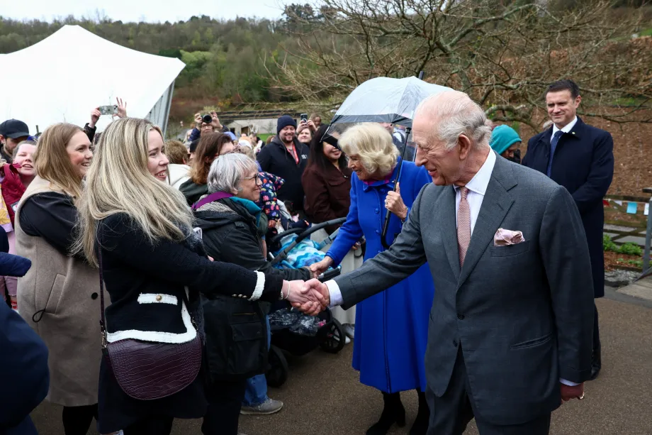 The King and Queen at the Eden Project