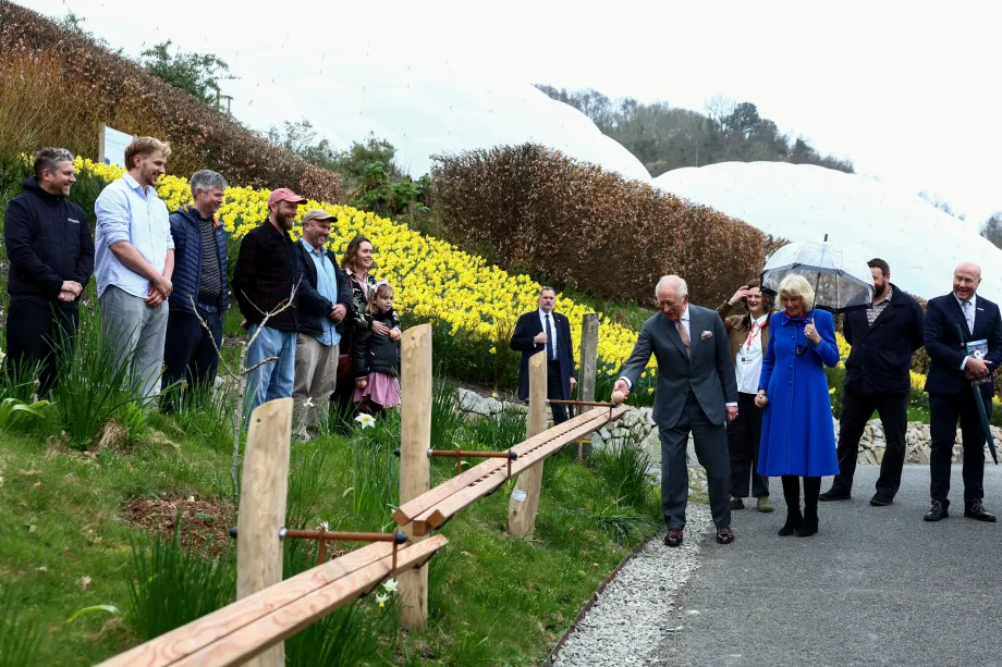 The King and Queen at the Eden Project