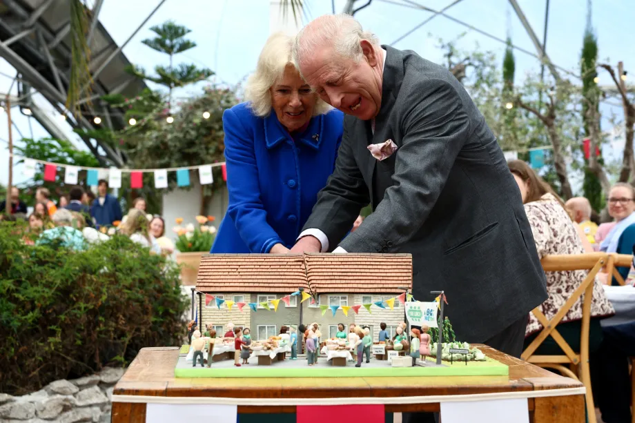 The King and Queen at the Eden Project