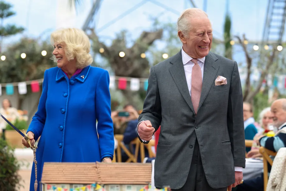The King and Queen at the Eden Project
