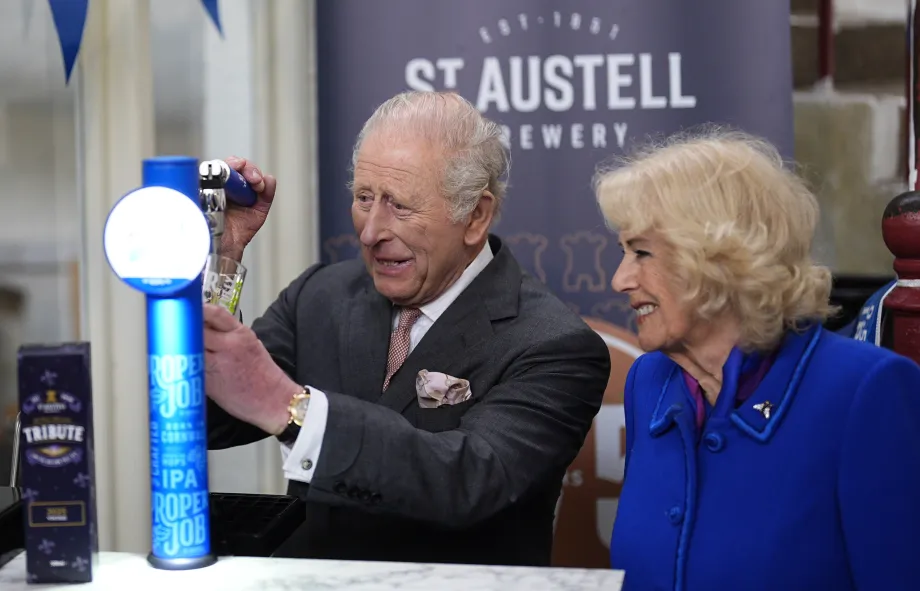 The King and Queen in Cornwall