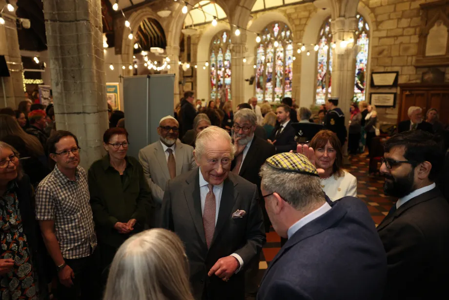 The King meets community groups in Cornwall