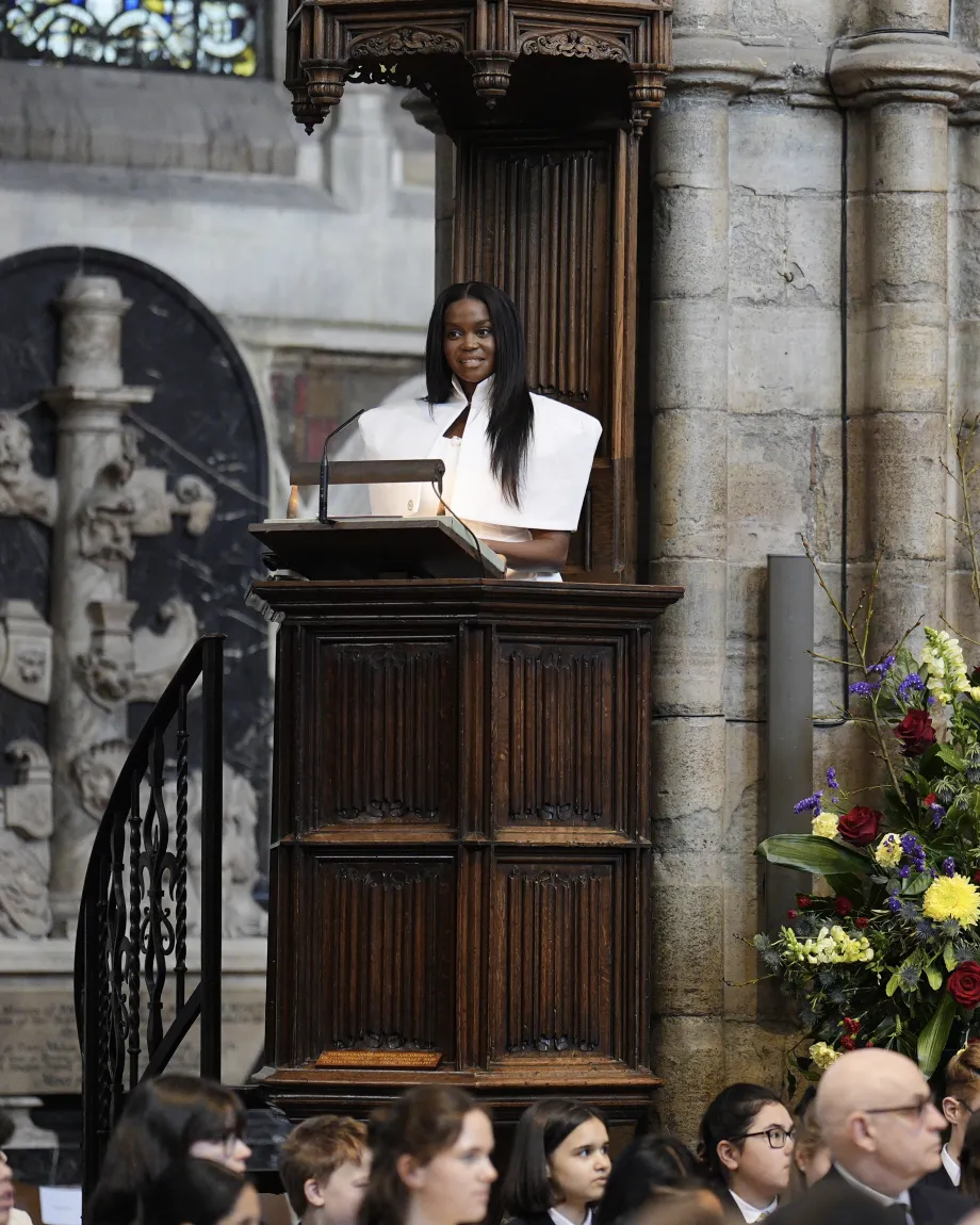 Oti Mabuse attends the Commonwealth Day Service of Celebration at Westminster Abbey