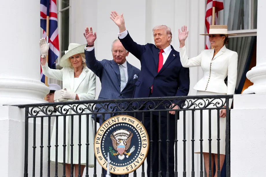 The official welcome ceremony at the White House