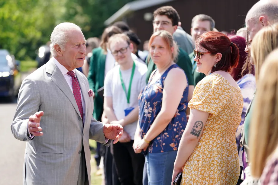 The King visits North Yorkshire