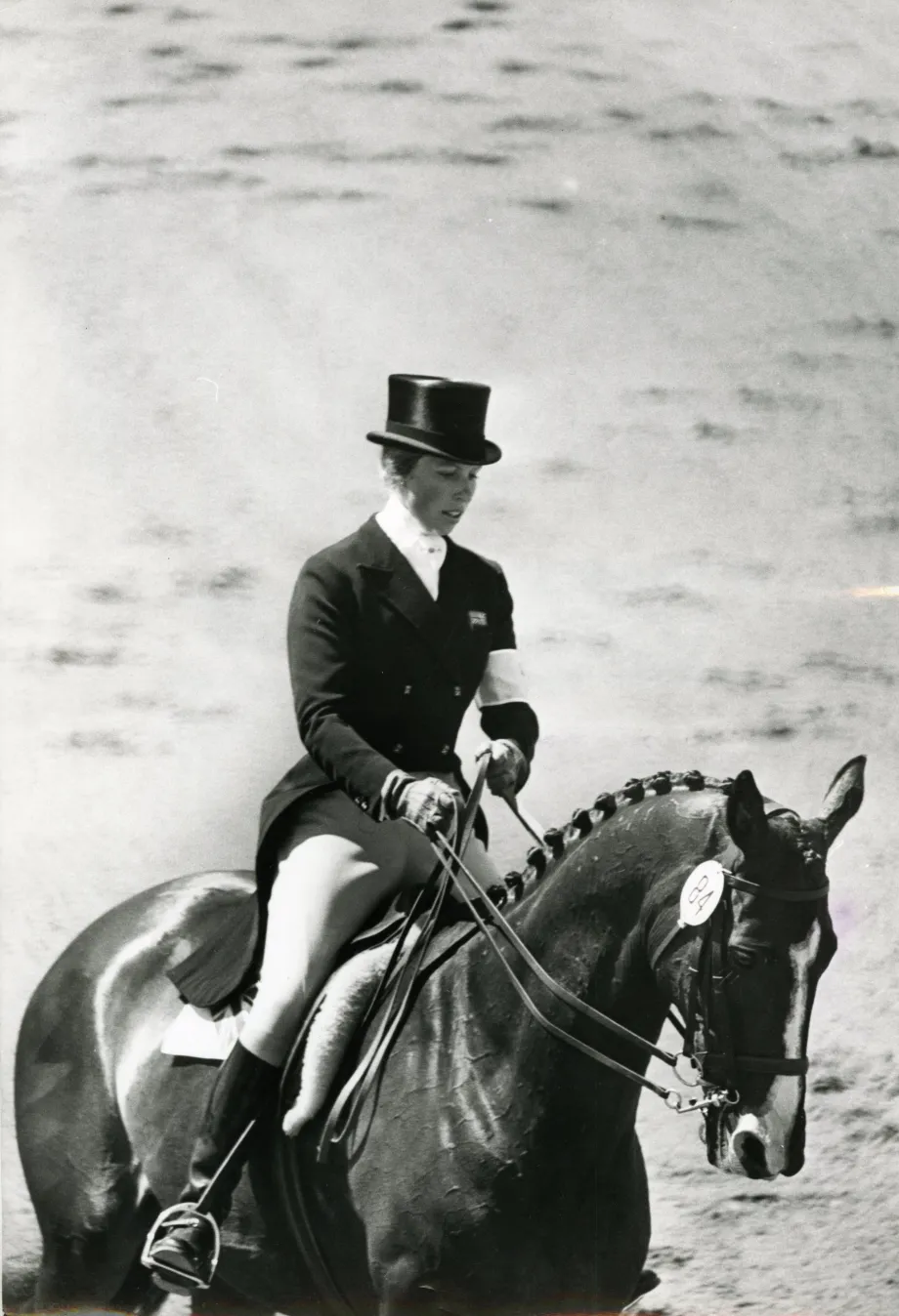 The Princess Royal competes at the 1976 Olympics