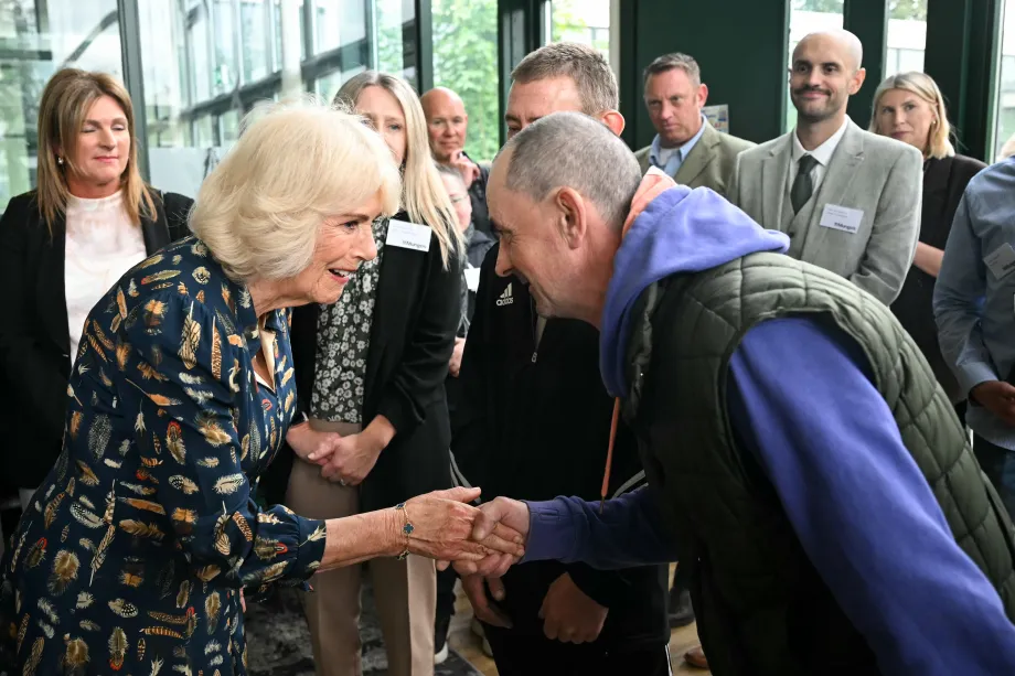 The Queen visits St Mungo's