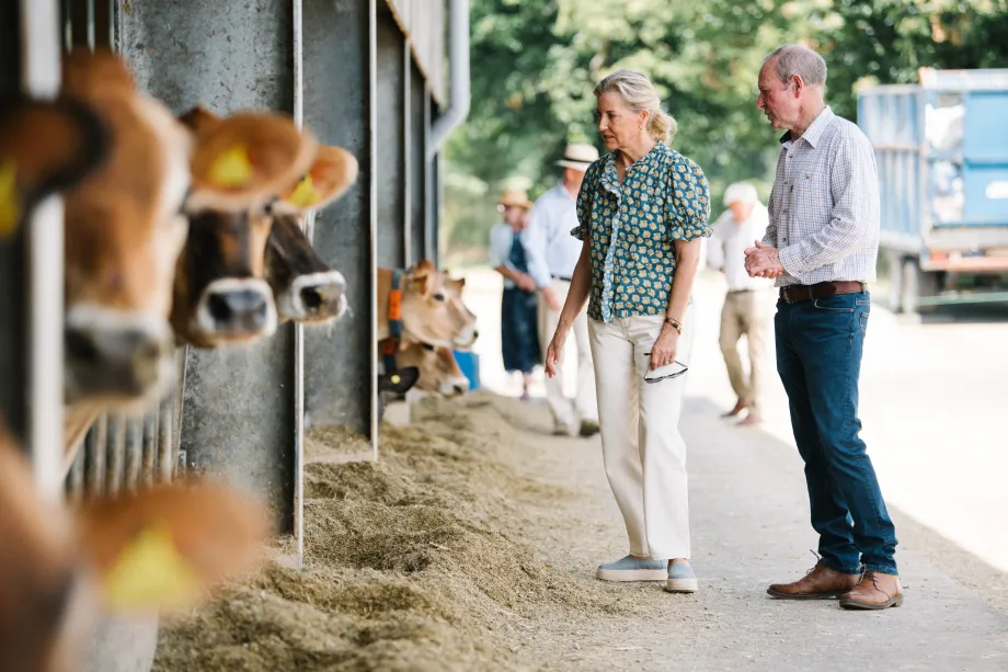 The Duchess of Edinburgh visits Trinity Farm