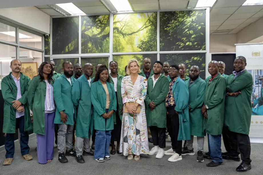The Duchess of Edinburgh in Zambia