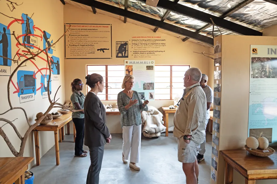 The Duchess of Edinburgh in the Education Centre