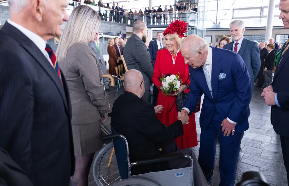 The King and Queen at the Senedd