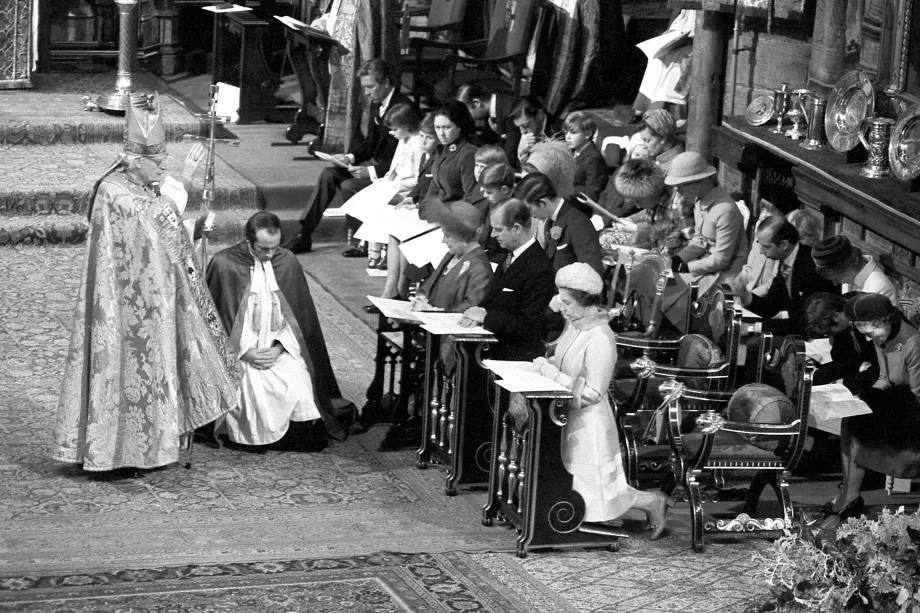 The Queen and The Duke of Edinburgh mark their silver wedding anniversary