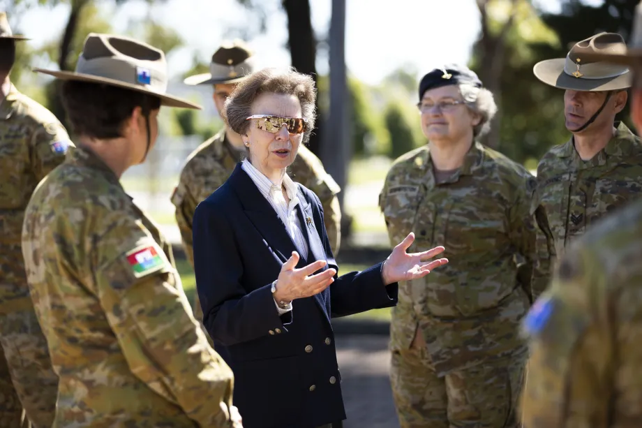 The Princess Royal visits Holsworthy Barracks