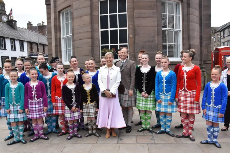 The Earl and Countess of Wessex in Forfar