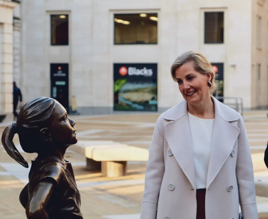 The Countess of Wessex at the London Stock Exchange