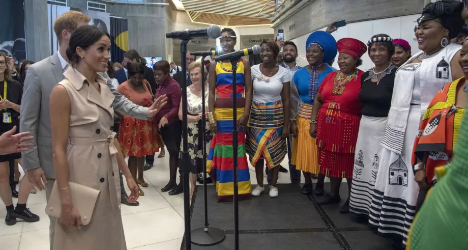 Duke and Duchess of Sussex visited the Nelson Mandela Centenary Exhibition