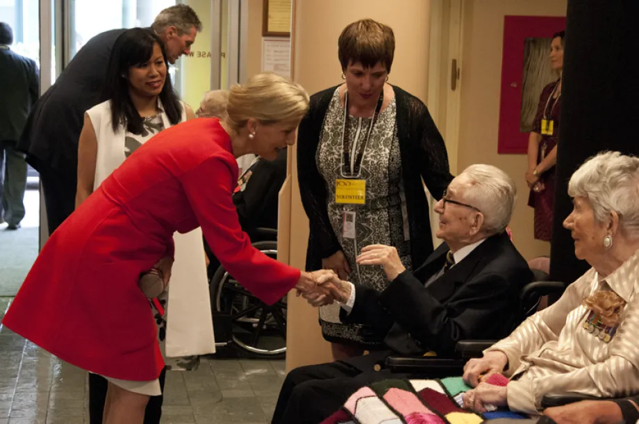 The Countess of Wessex visited Deer Lodge Veterans Hospital in Winnipeg