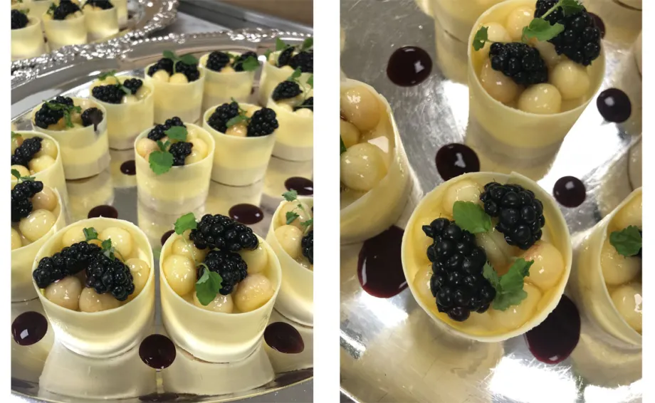 desserts for state visit Netherlands lunch