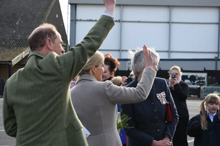 The Earl and Countess of Wessex visit the Tiptree jam factory 